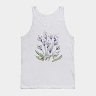 Calla Lily watercolour Tank Top